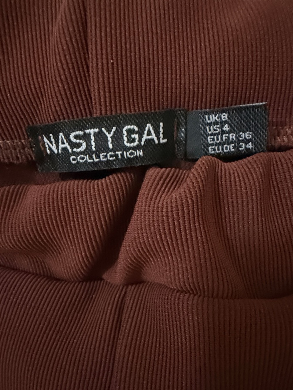 Nasty Gal Chocolate Brown High-Rise Flare Pants - Picture 2 of 4